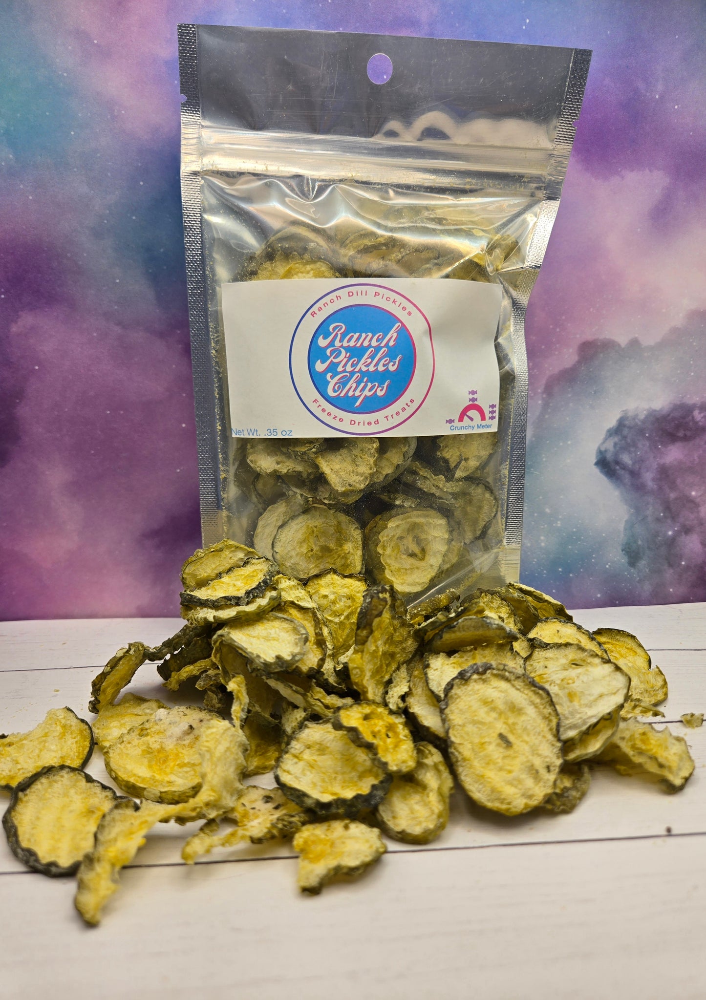 Ranch Pickle Chips- Freeze Dried