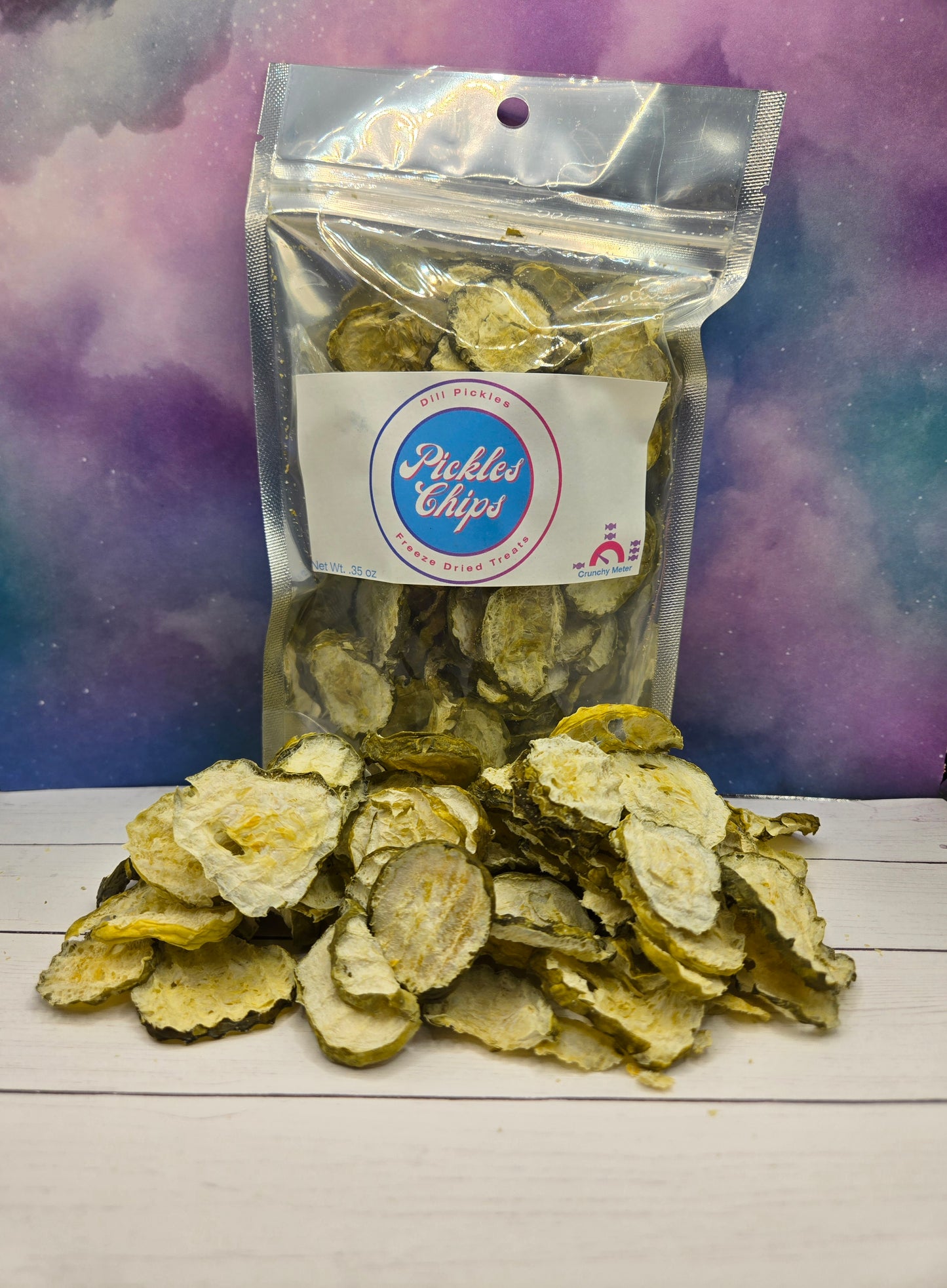 Dill Pickle Chips-Freeze Dried