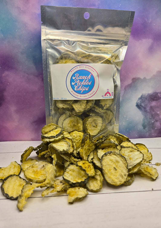 Ranch Pickle Chips- Freeze Dried
