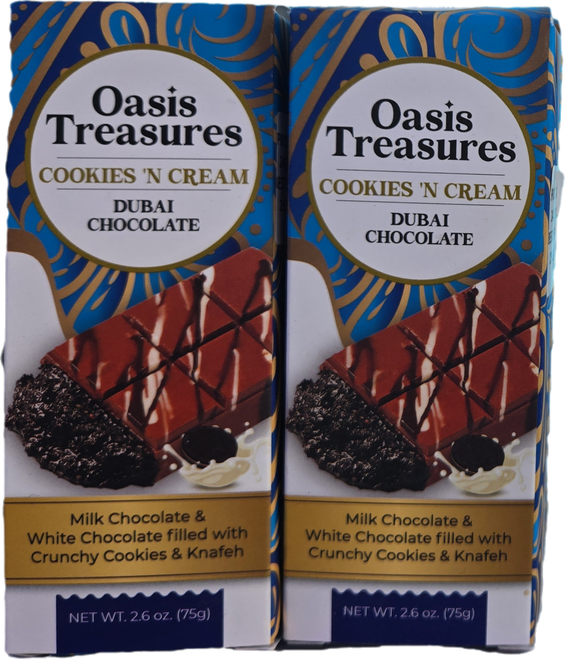 Cookies & Cream Dubai Chocolate Bar