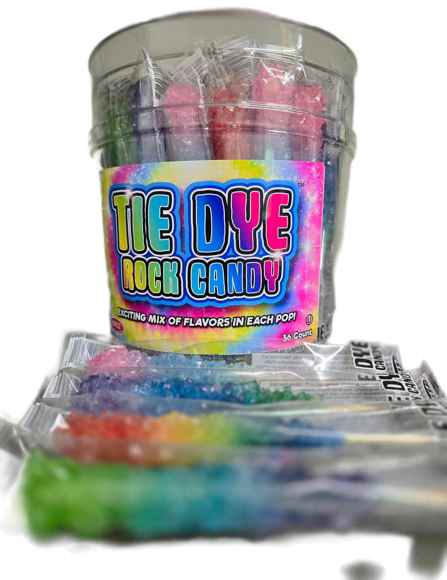 Tie Dye Rock Candy
